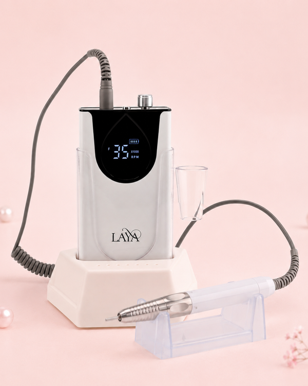 Ponceuse à ongles blanche LAYA pour manucure professionnelle