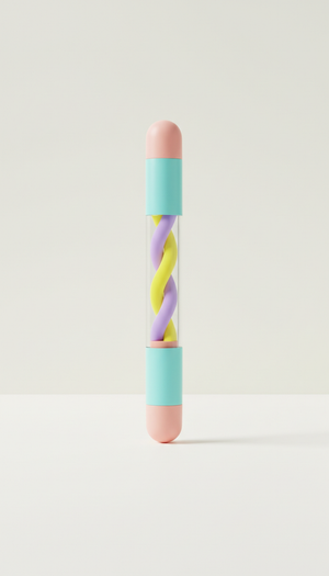 Stylo fantaisie bleu aqua tint