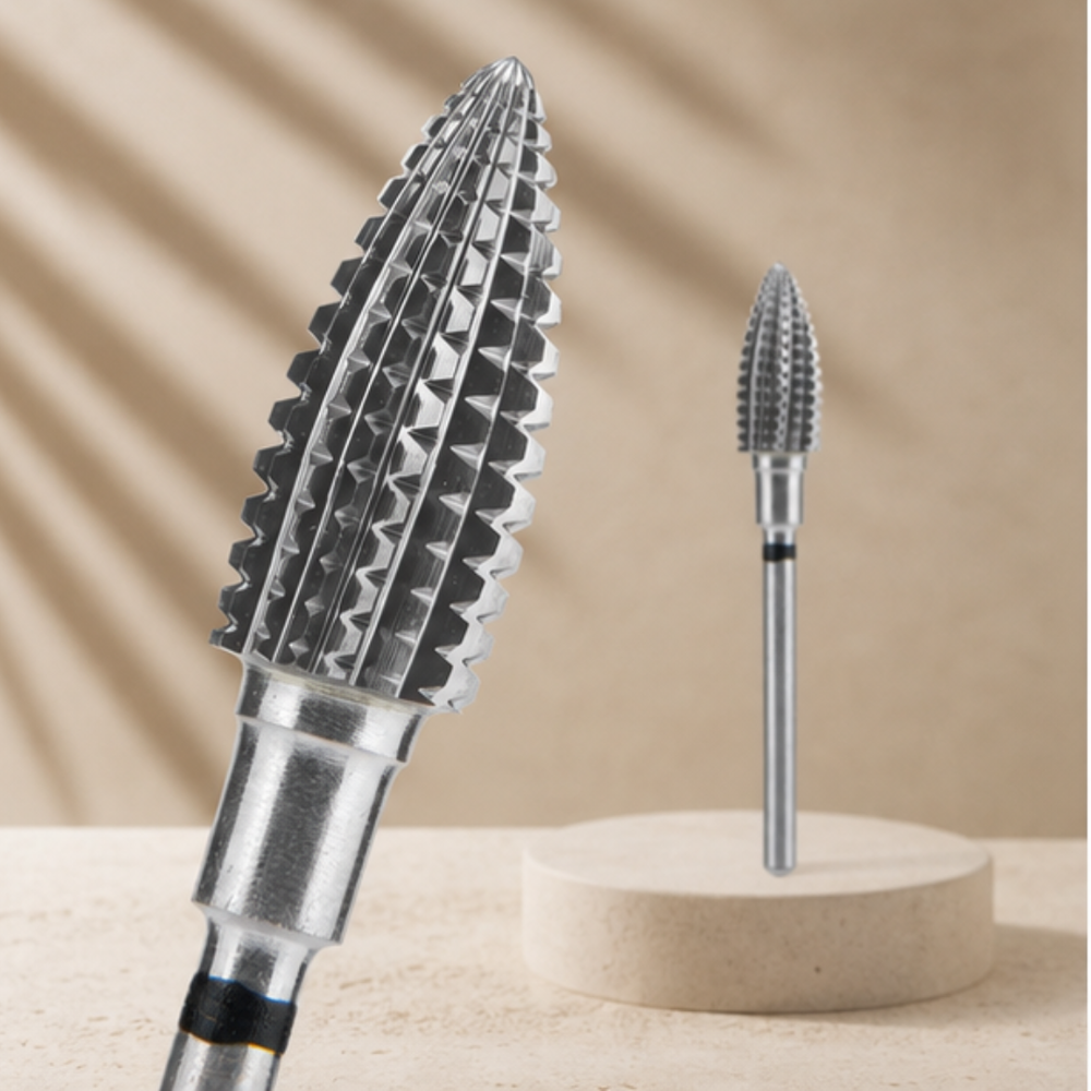 Fraise carbure pomme de pin noire STALEKS EXPERT 6 mm x 14 mm